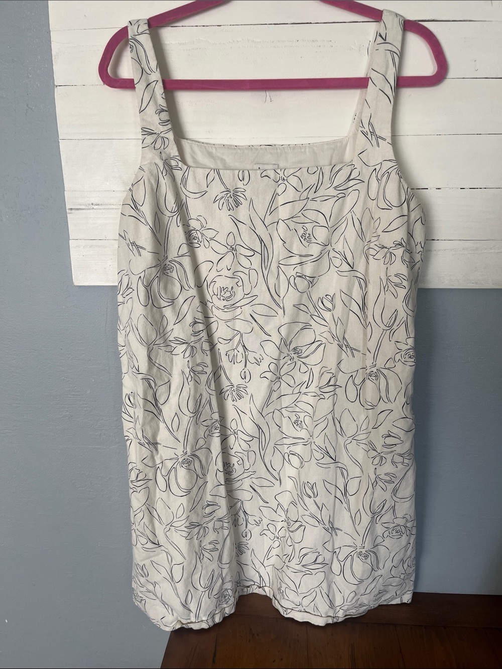 NWOT A new day cream floral romper dress